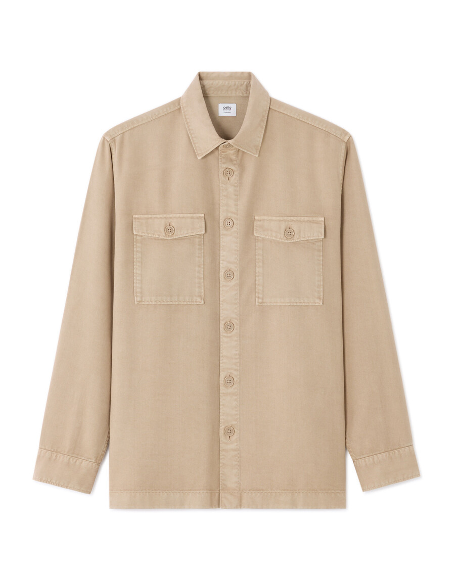 enfärgad överskjorta i 100 tencel lyocell