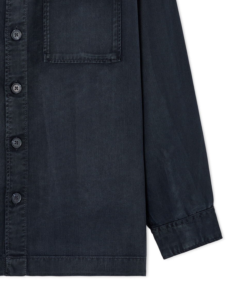 enfärgad överskjorta i 100 tencel lyocell