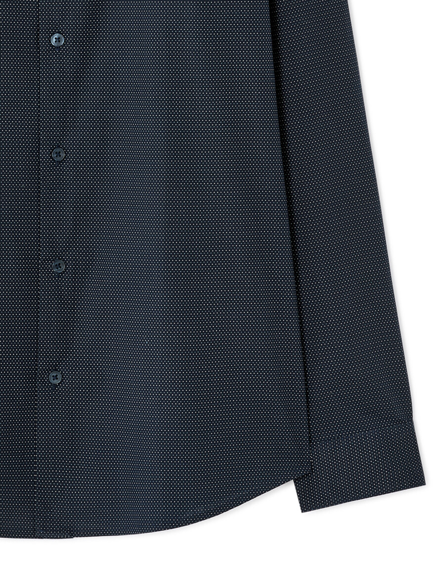 slim-fit mönstrad skjorta 100 bomull
