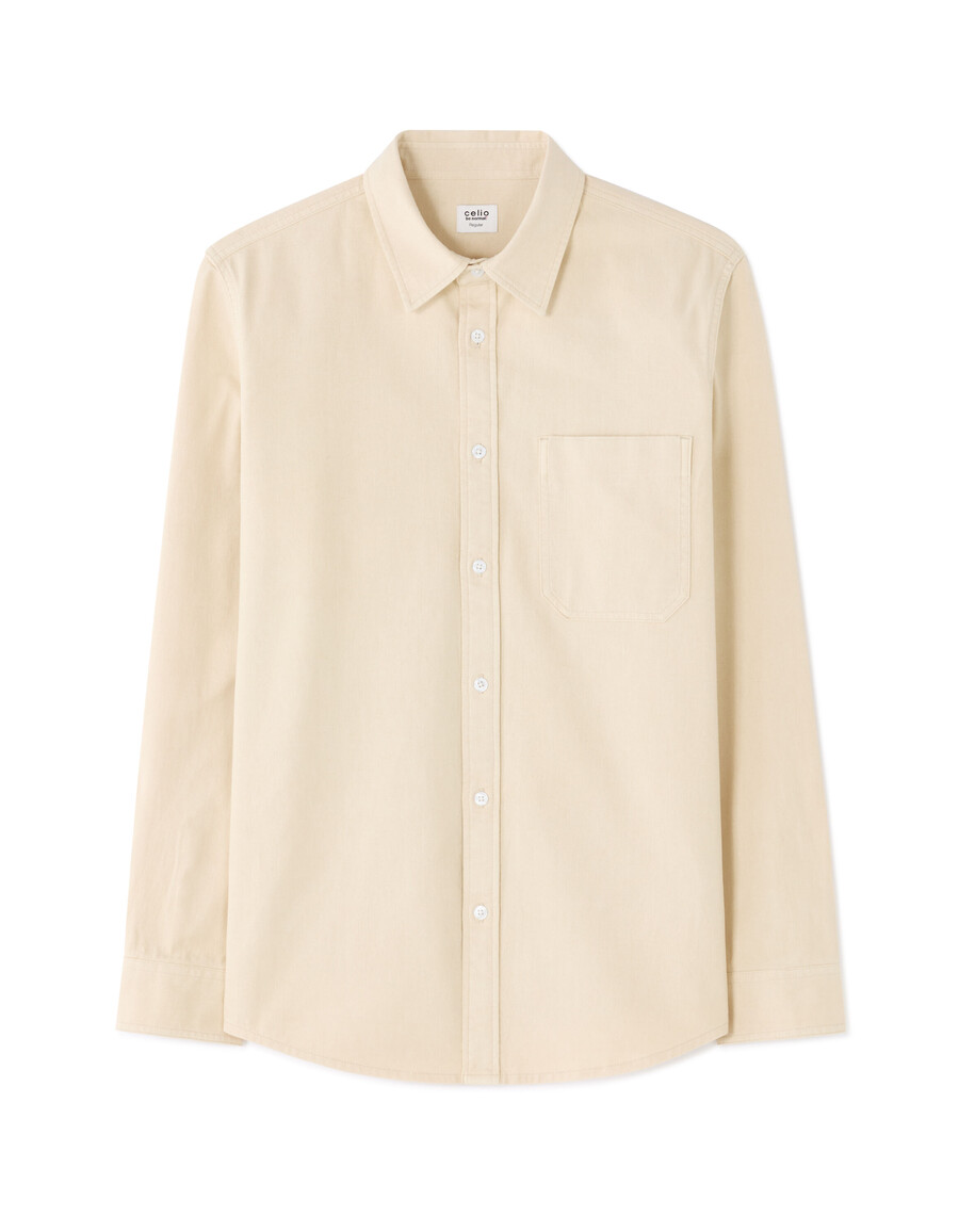regular fit denimskjorta 100 bomull
