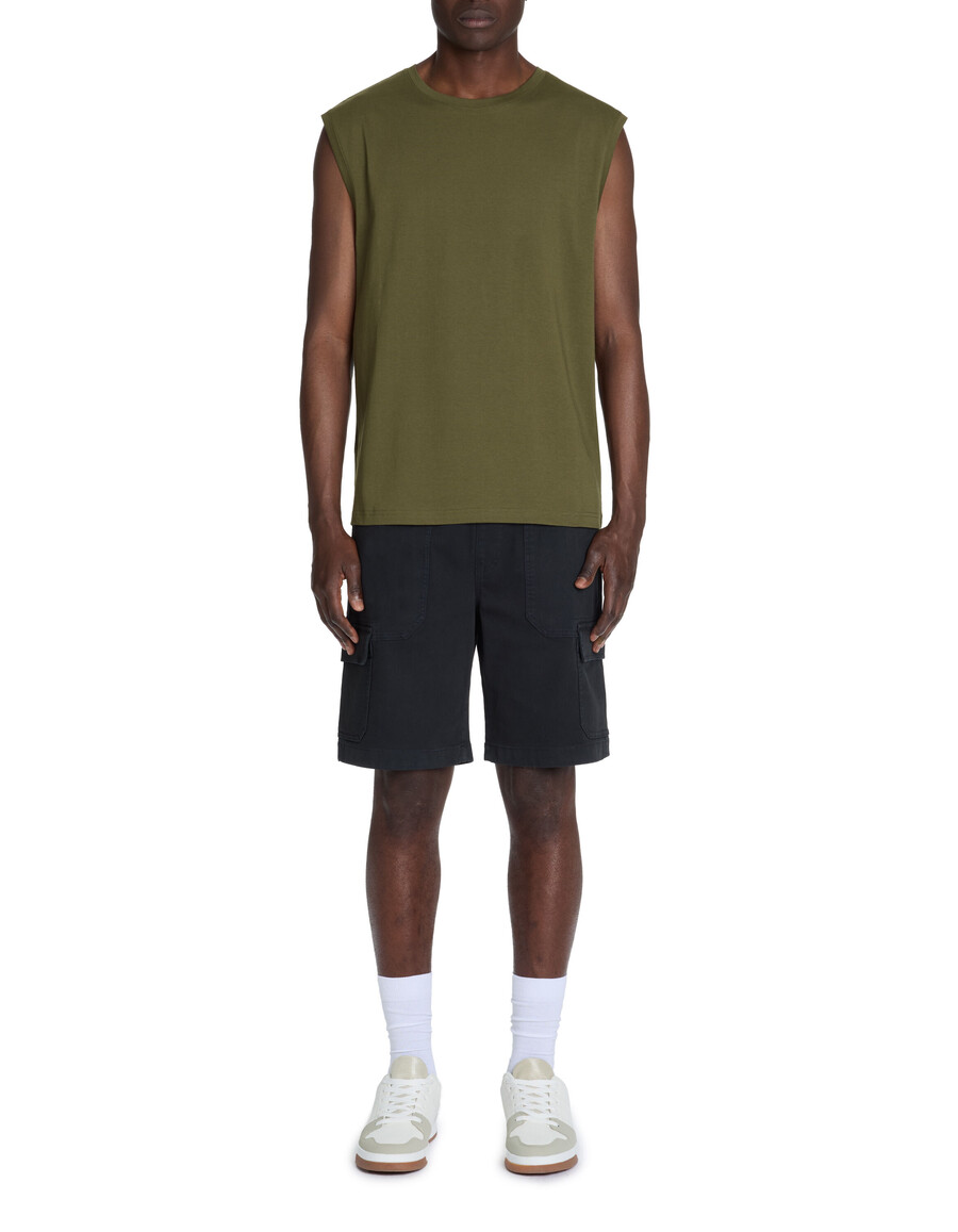 stretchiga cargoshorts i bomull