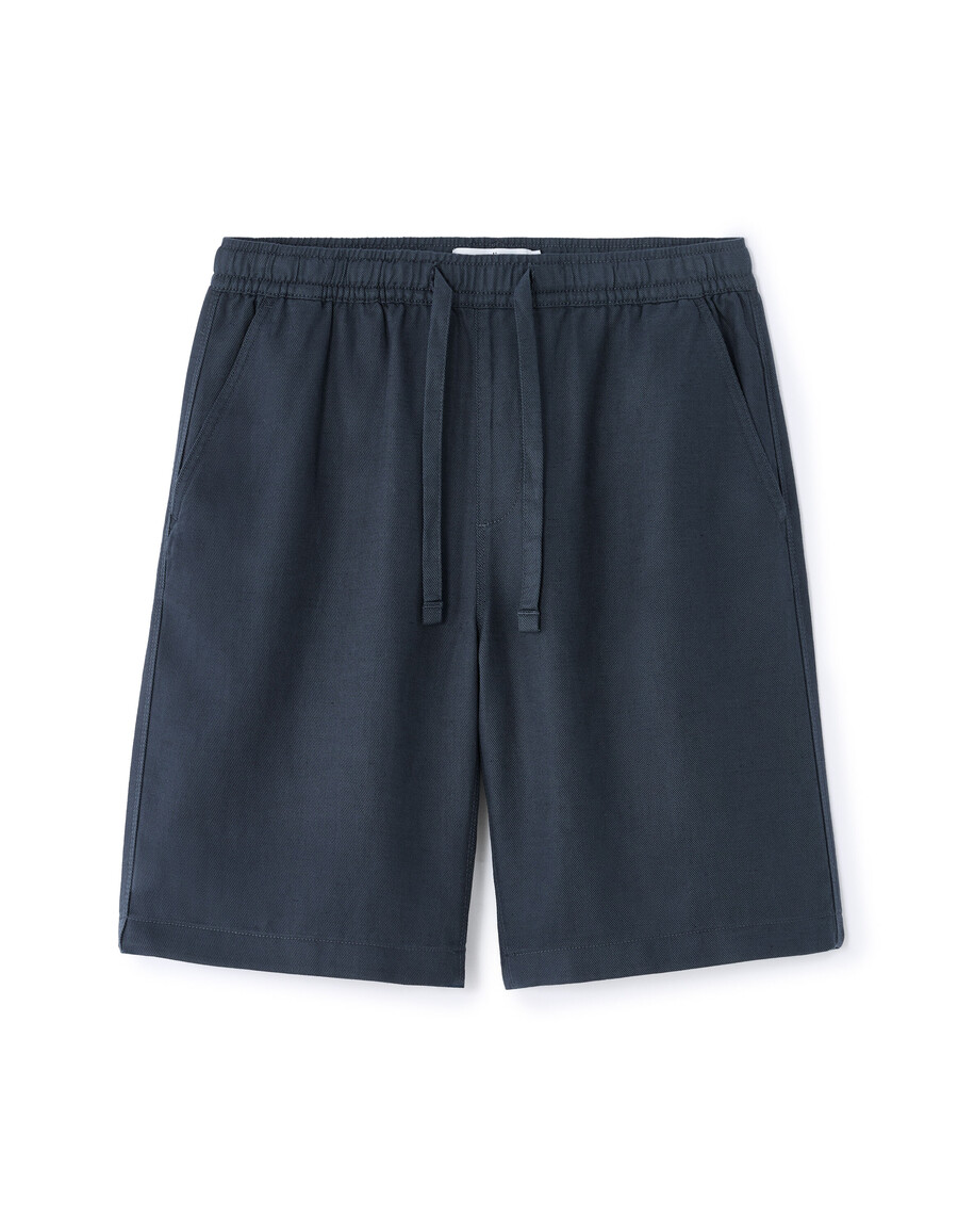 bermudashorts i tencel lyocell och linneblandning