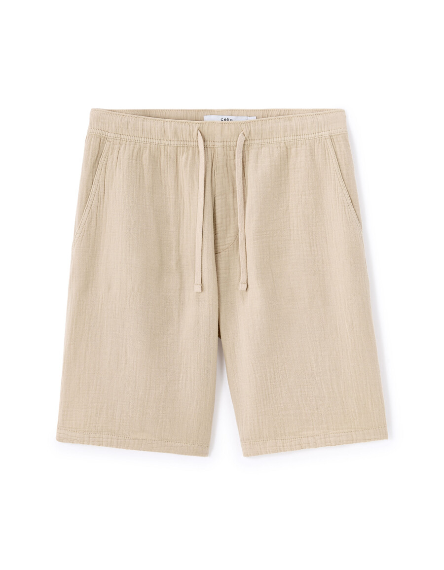 bermudashorts 100 bomullsgasväv