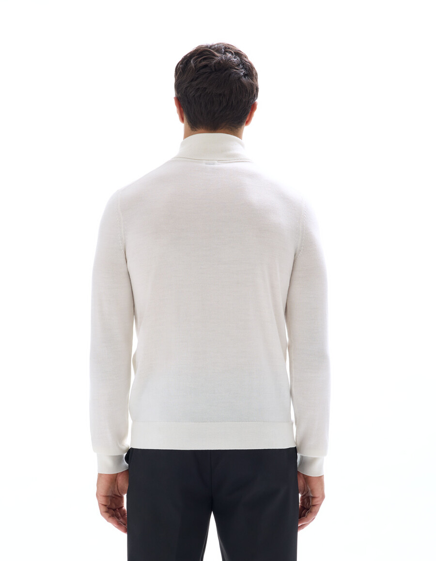 slim-fit polotröja 100 merinoull