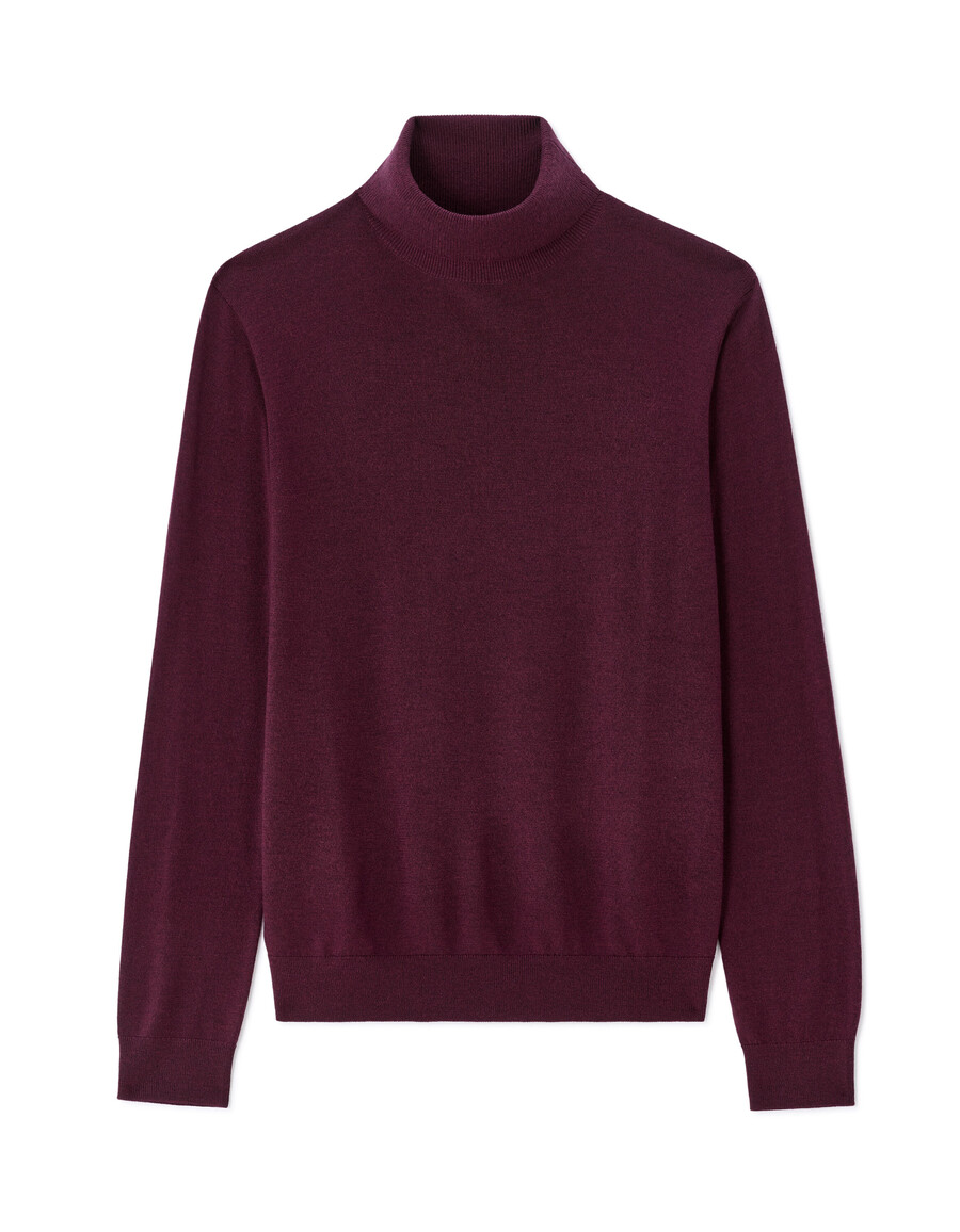 slim-fit polotröja 100 merinoull