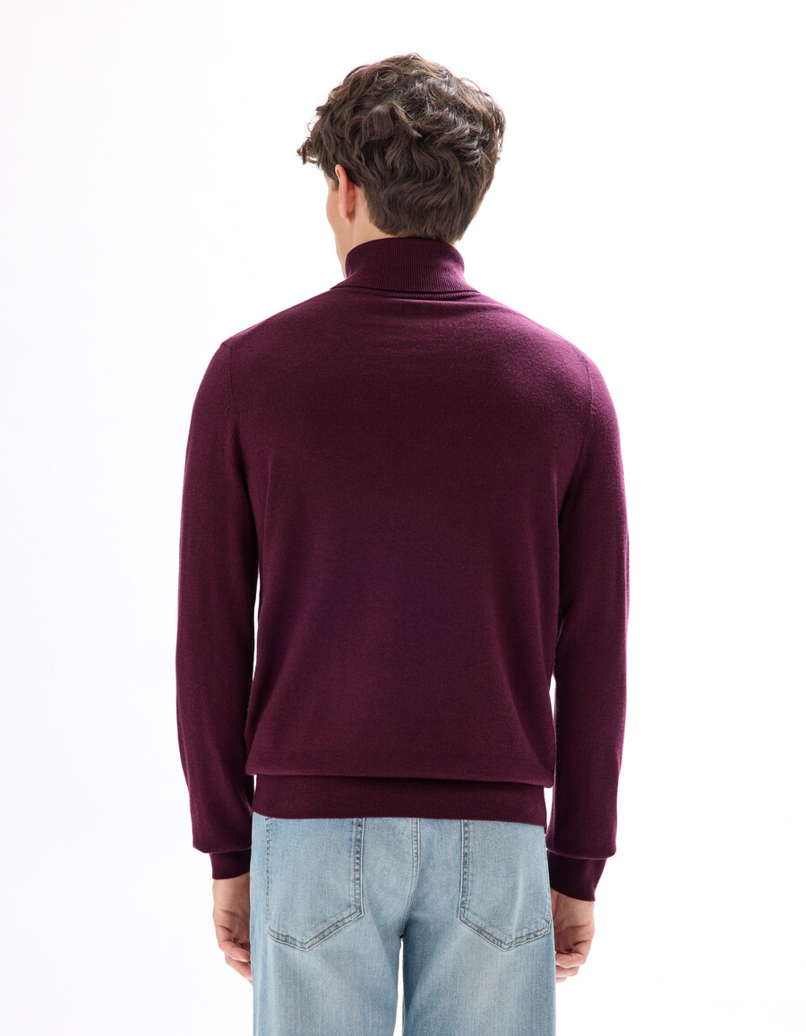slim-fit polotröja 100 merinoull