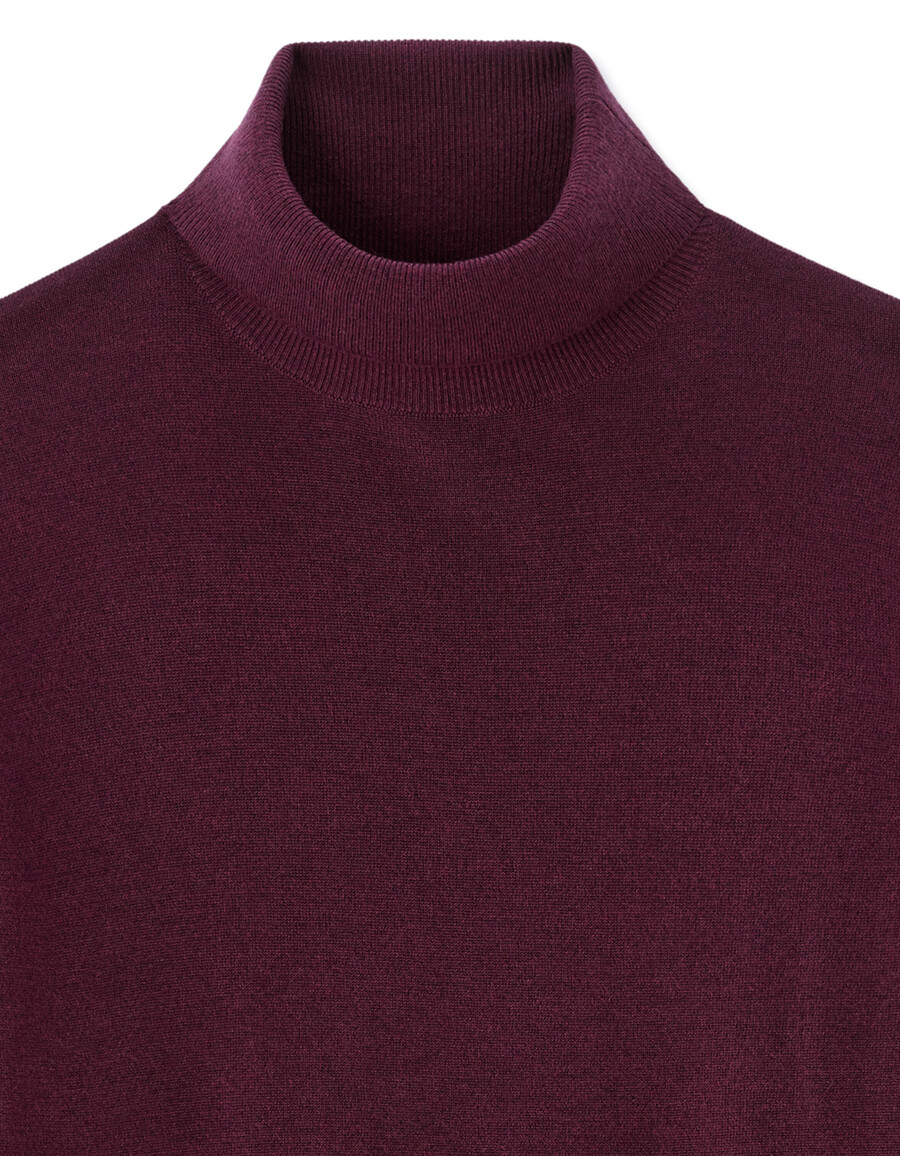 slim-fit polotröja 100 merinoull