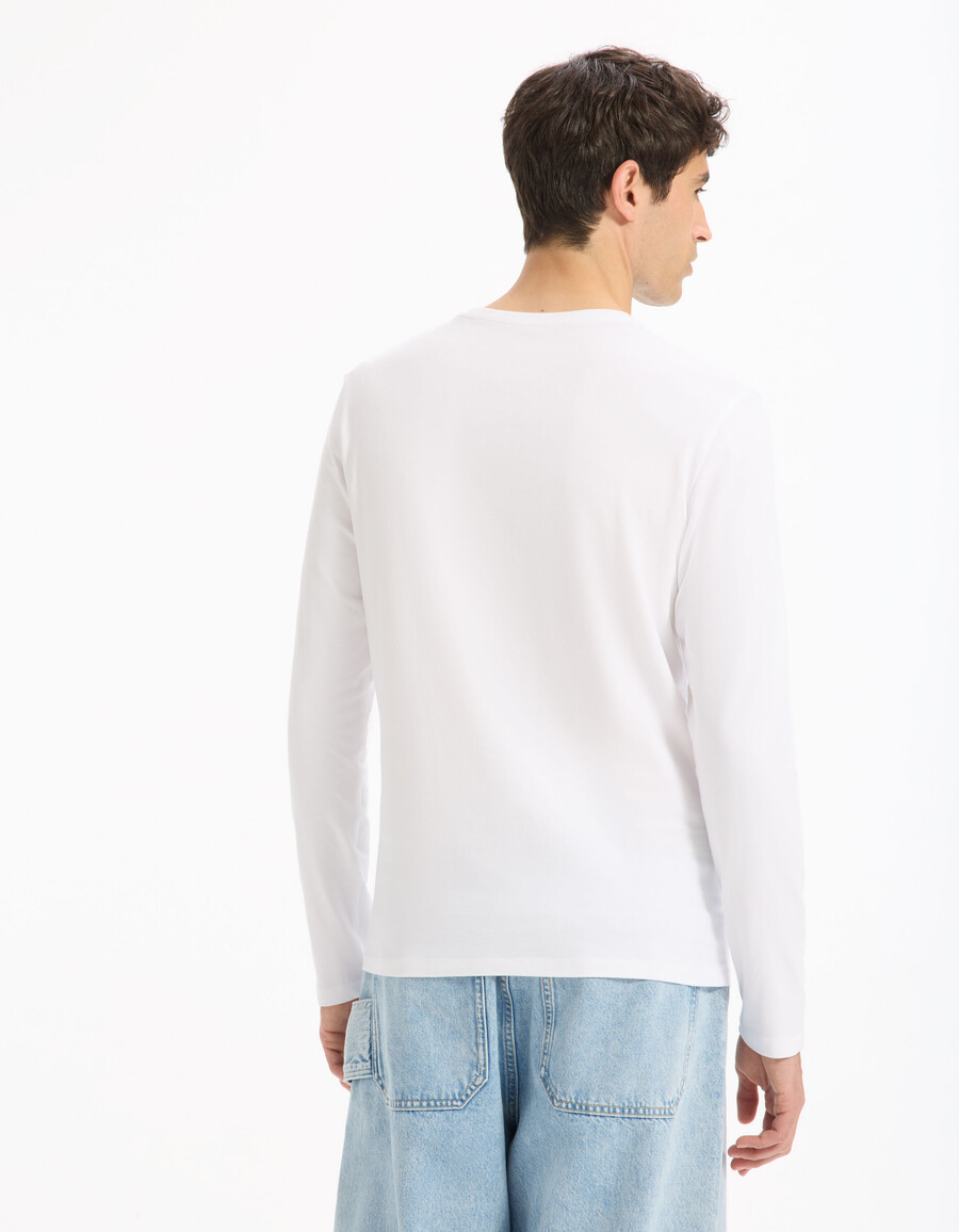 långärmad t-shirt med rund hals