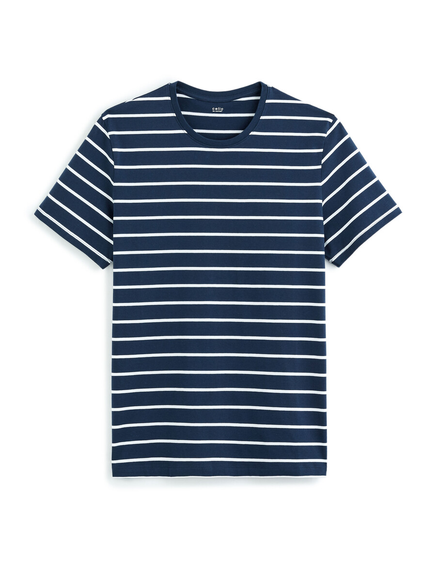 rak randig t-shirt 100 bomull
