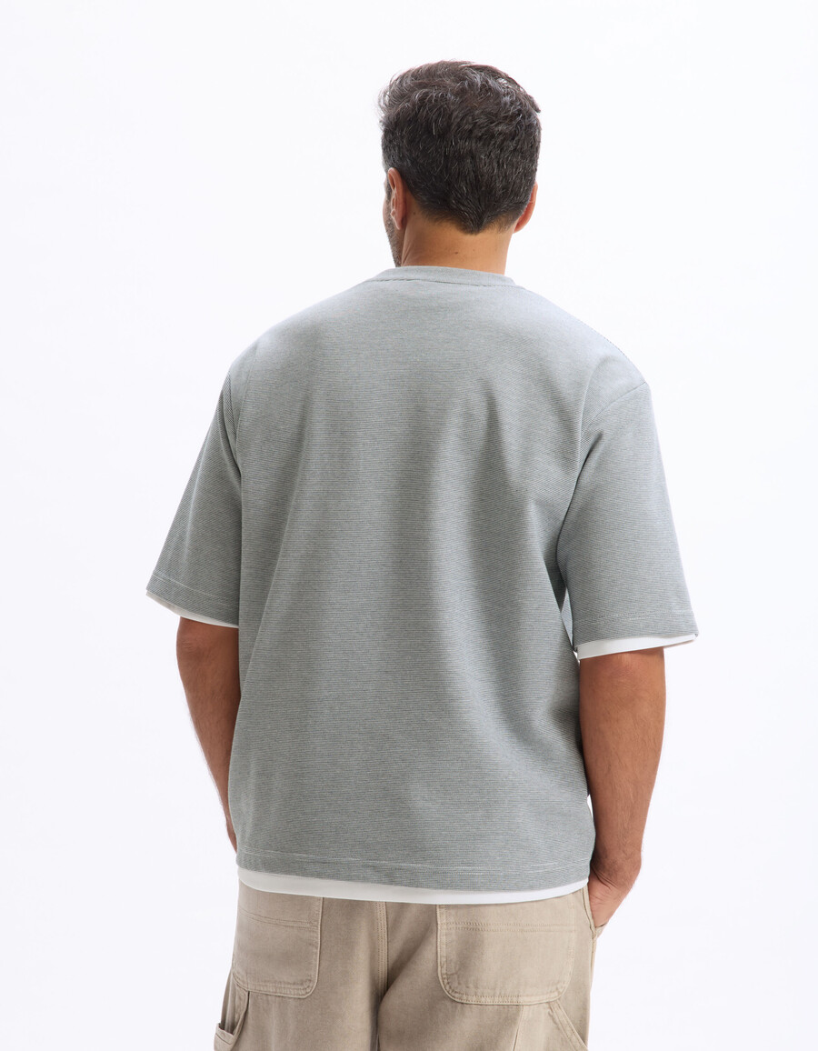 överdimensionerad t-shirt med rund hals
