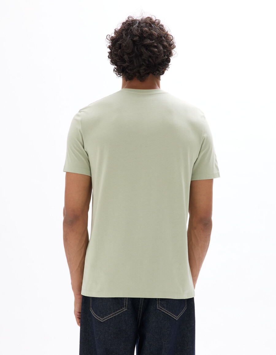 t-shirt med rund hals och regular fit 100 bomull asiatiskt tryck