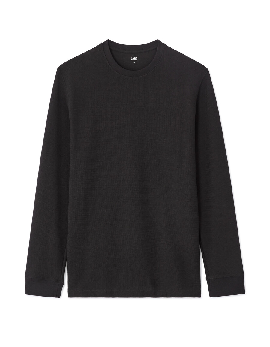 långärmad t-shirt med prägel