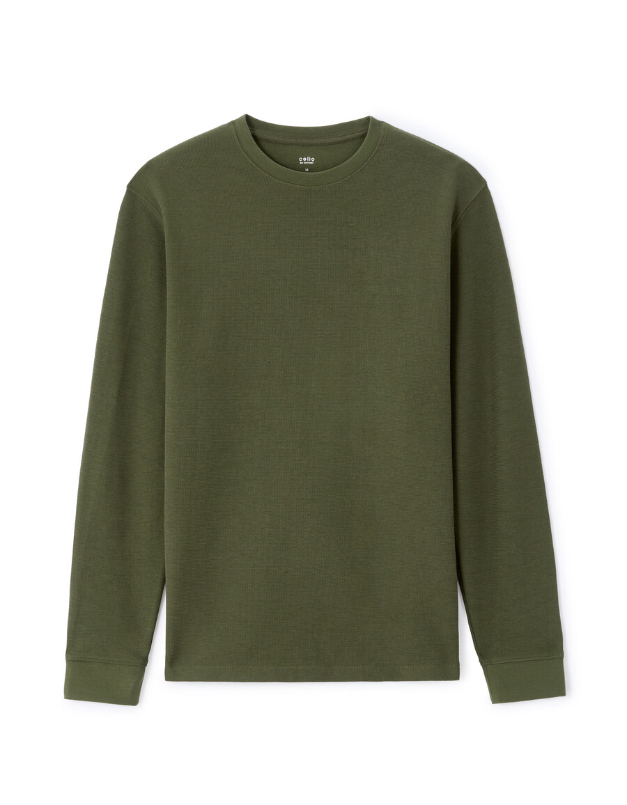långärmad t-shirt med prägel
